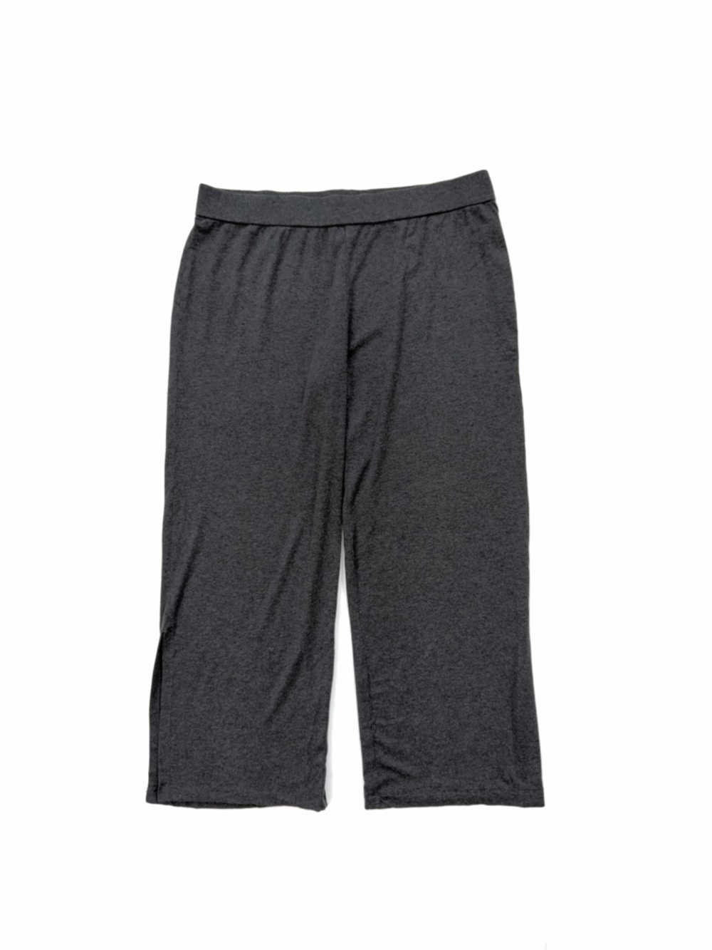 Eileen Fisher Women's Size XL Tencel Pull On Wide Leg Side Slit Pants Dark Gray